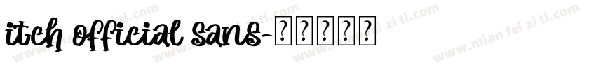 itch official sans字体转换